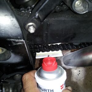 Motorcycle Chain Lube Helper